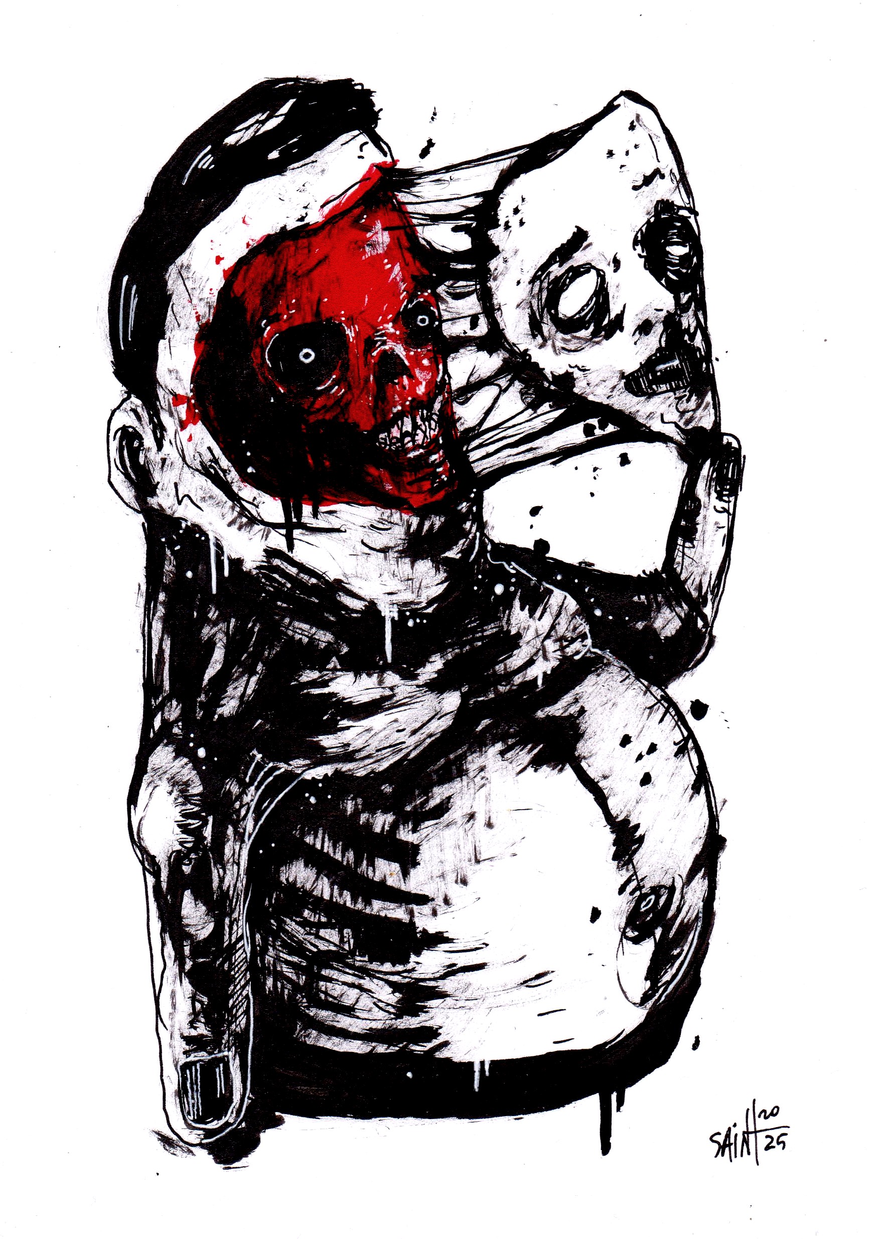 Mr. Redfaceprivet. MMXXV. 15х21 см.